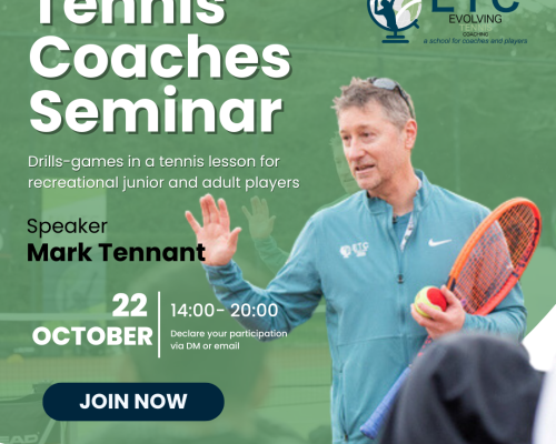 Tennis Coaches Seminar με τον Mark Tennant